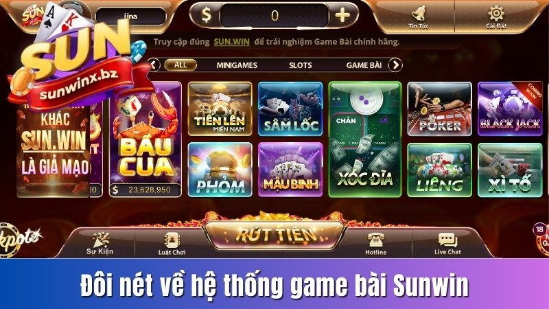 Đôi nét về hệ thống game bài Sunwin