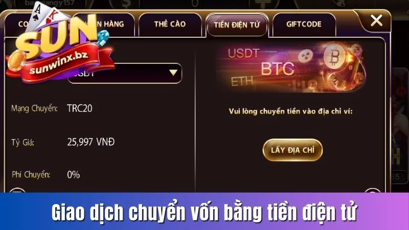 Giao dịch chuyển vốn bằng tiền điện tử
