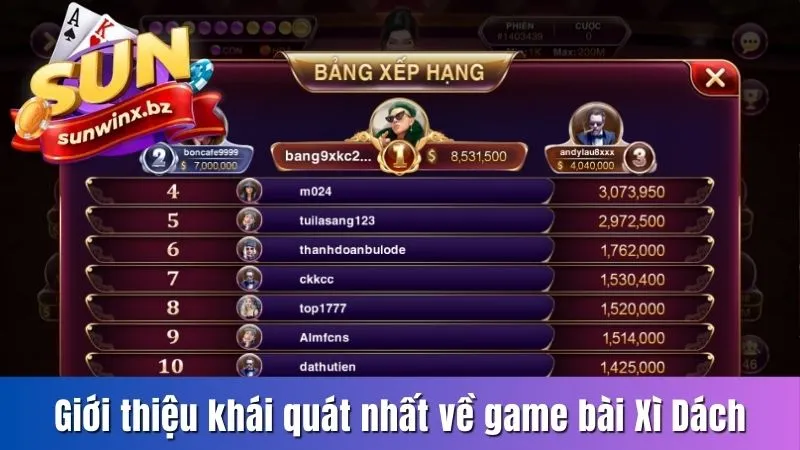 Giới thiệu khái quát nhất về game bài Xì dách