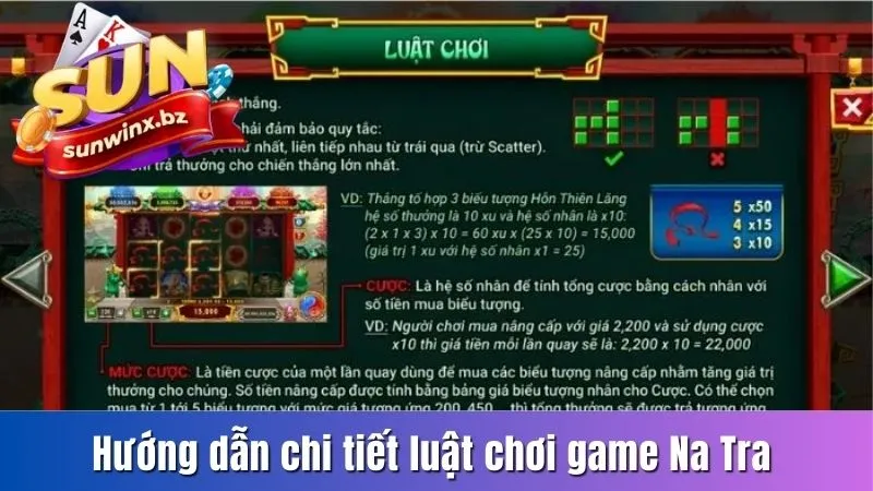 Hướng dẫn chi tiết luật chơi game Na Tra